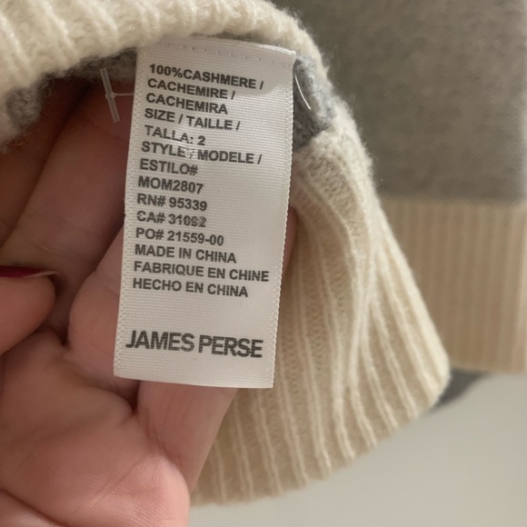 James Perse 100% Cashmere Zip Up Sweater - Picture 8 of 10